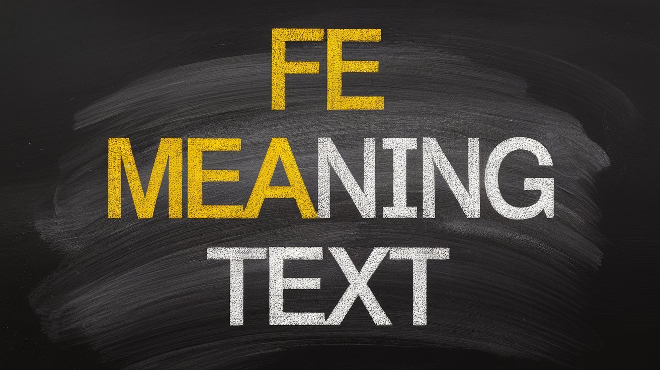 FE meaning text